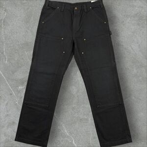 New Old Stock Carhartt Double Knee Duck Canvas Carpenter B01 BLK Style - 36x32